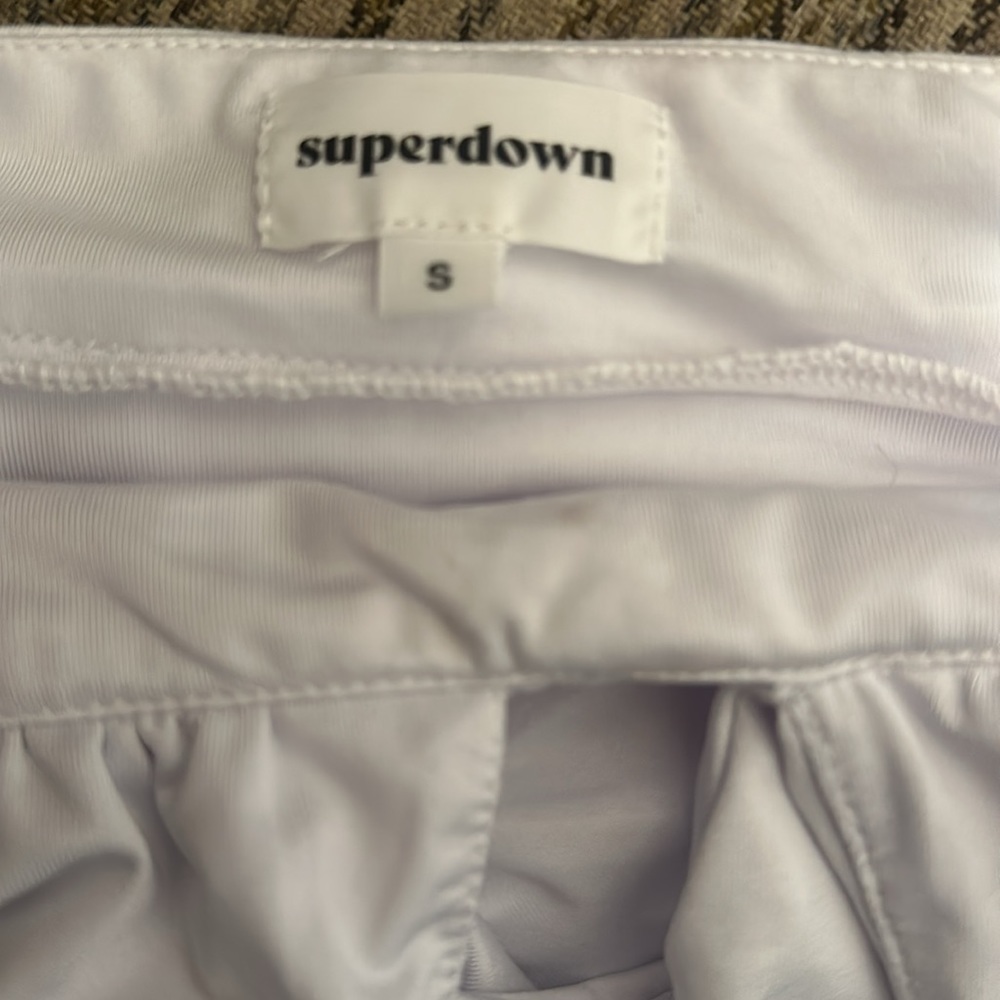 Revolve Superdown Mia Drape Slit Dress White - Picture 4 of 4